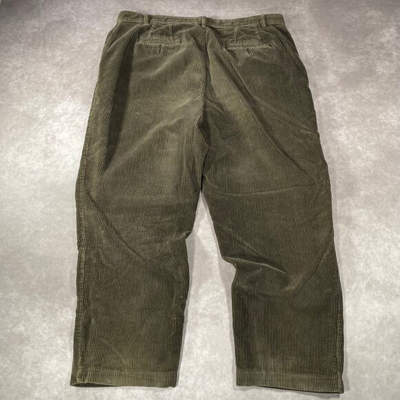 90’s Club Room Dark Olive Green Vintage Corduroy Pants - Picture 1 of 8